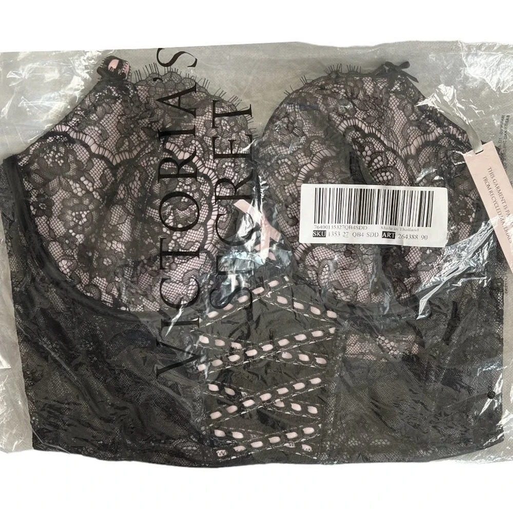 Victoria's Secret Dream Angels Lace Lightly Lined Long Line Bra, S-DD